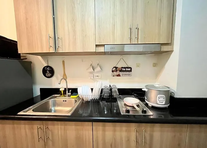 Aparthotel With Balcony Near In Mall Of Located In Shore1 And 2 Residences Manila