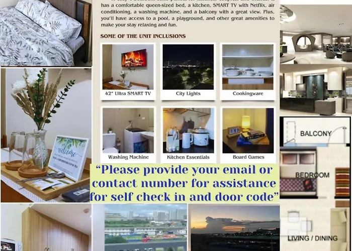With Balcony Near In Mall Of Located In Shore1 And 2 Residences 3* Manila