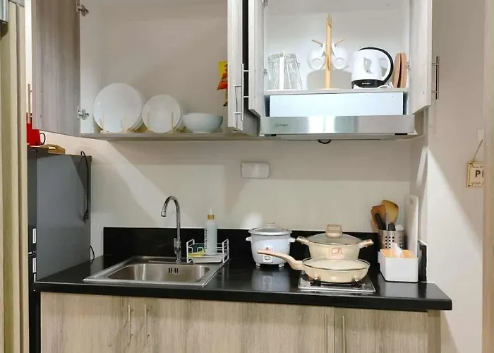 With Balcony Near In Mall Of Located In Shore1 And 2 Residences 3*