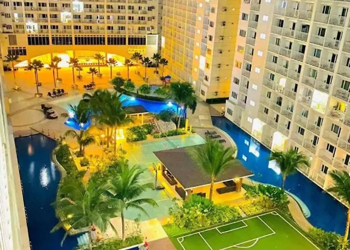 Aparthotel With Balcony Near In Mall Of Located In Shore1 And 2 Residences Manila